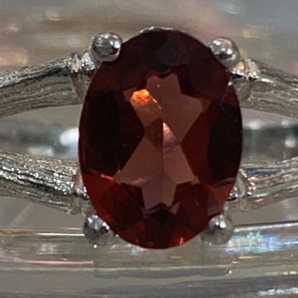 Magnificent Natural Garnet in Sterling (size 8.5) - Picture 13 of 13